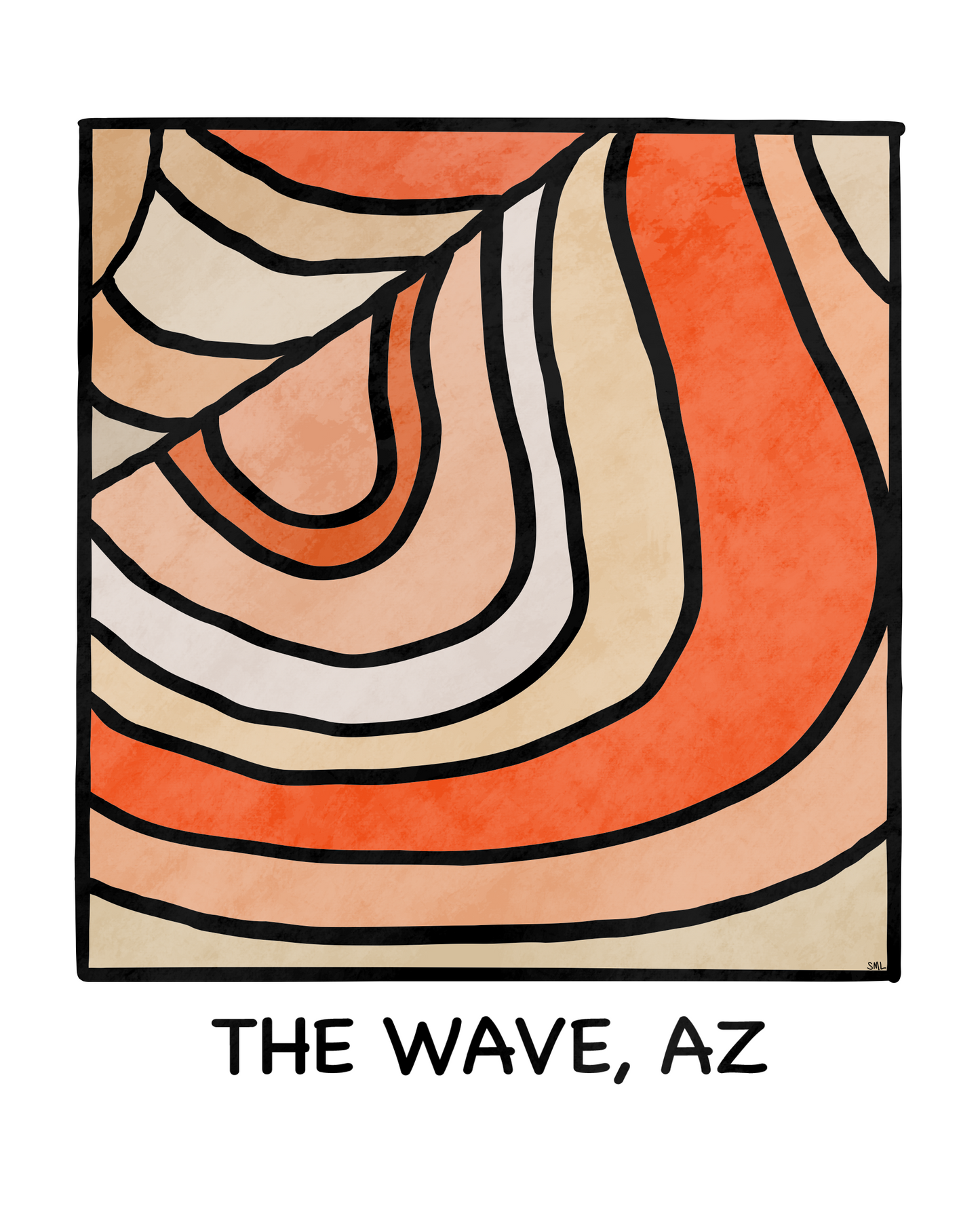 The Wave, AZ poster print