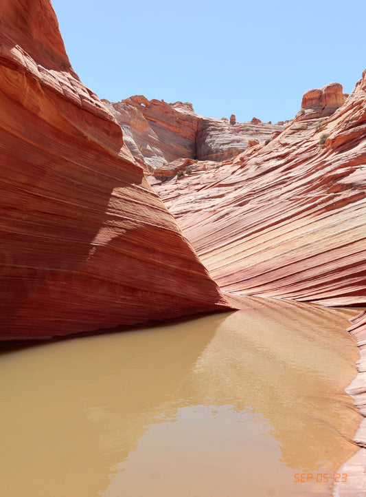 Photo print Flooded Wave Top Rock Arch Sep 05 2023