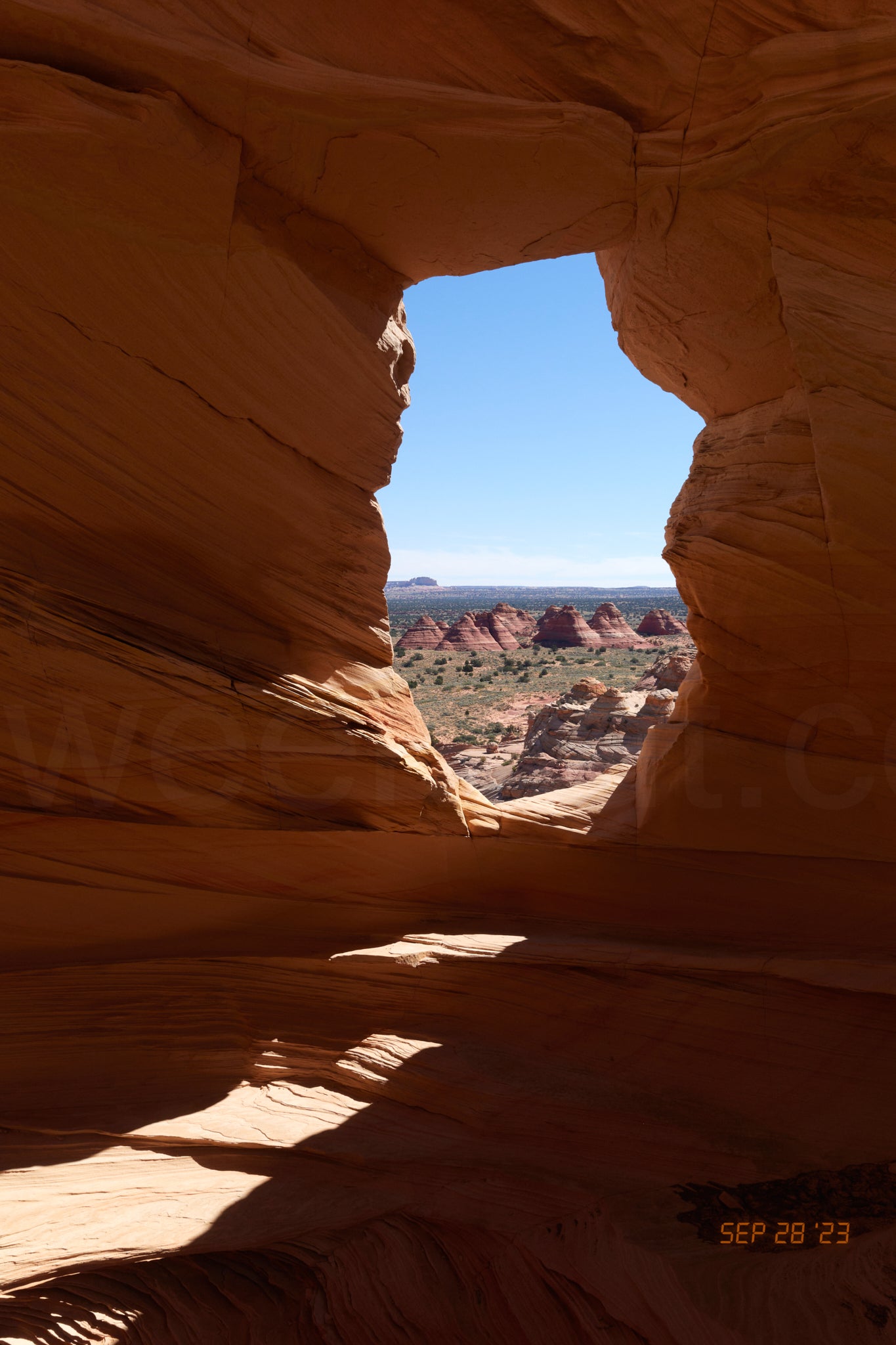 Photo print Danny’s Window view of teepees Sep 28 2023